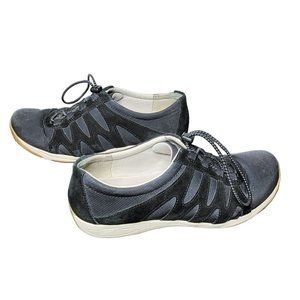 Dansko Womens Black Harlie Sneaker Tennis Shoes Size 41 (10.5-11) Comfort Work